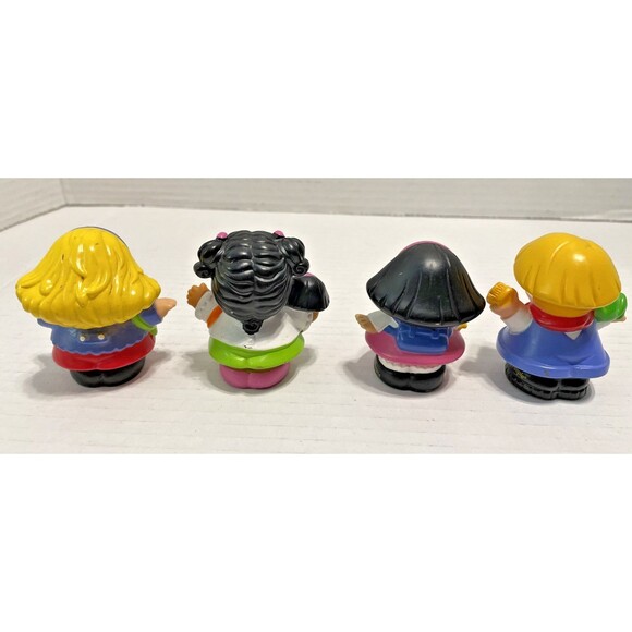 Vintage Fisher Price Little People Time To Learn School Children Figure Lot of 8 - Picture 3 of 5
